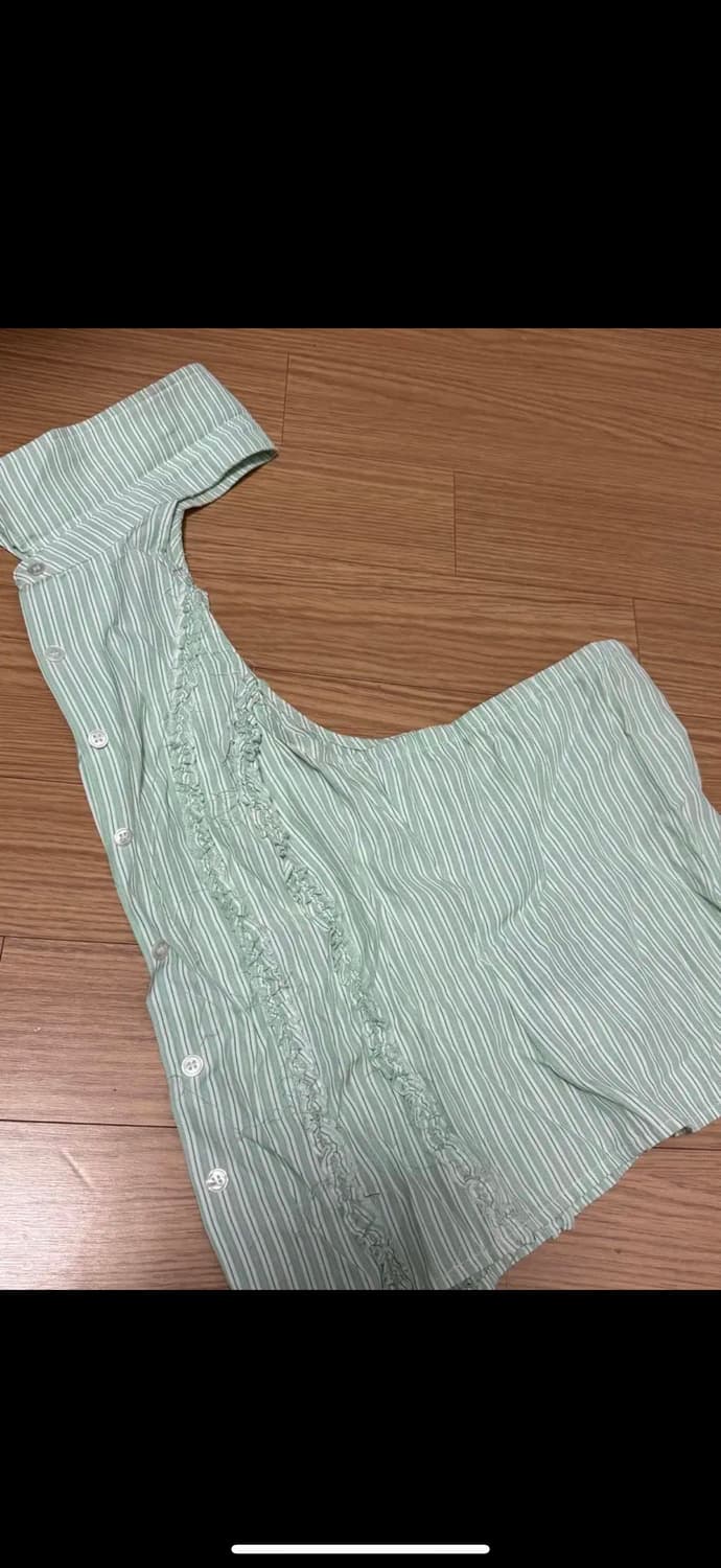 파르티멘토 홀터넥셔츠 라이트 그린 상품이미지5