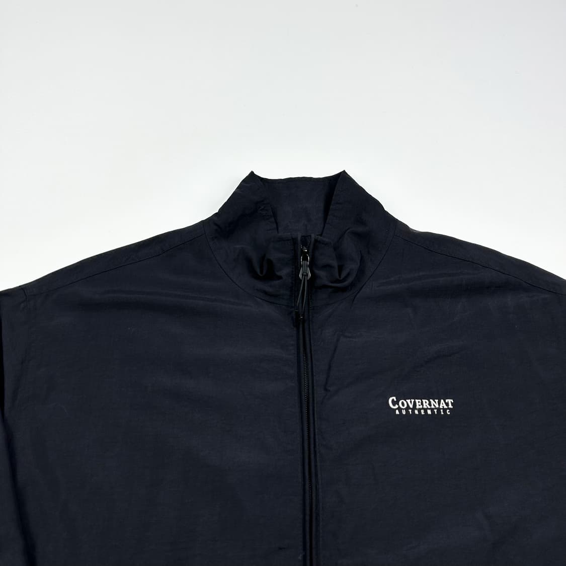 커버낫 백로고 나일론 블랙 바람막이 자켓 (XL) 상품이미지1