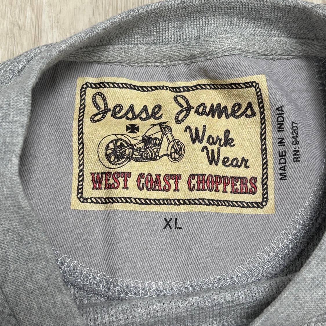 90s 웨스트 코스트 차퍼스 써멀 니트 그레이 상품이미지3