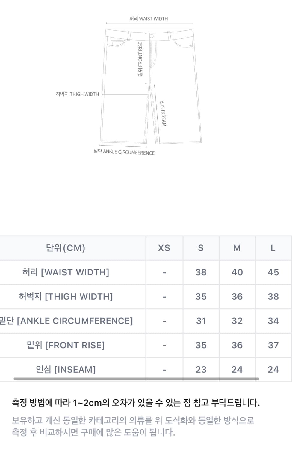 칼하트wip 브랜든 팬츠 L사이즈 (블루스톤 블리치드) 상품이미지2