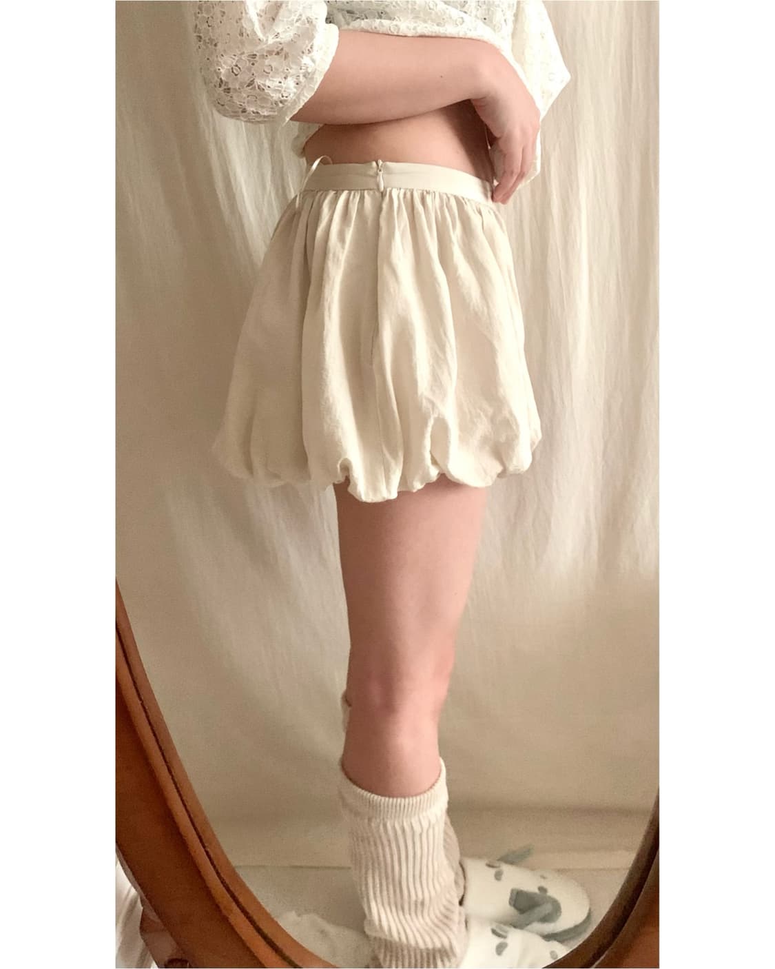 아이보리 벌룬 숏팬츠 상품이미지2
