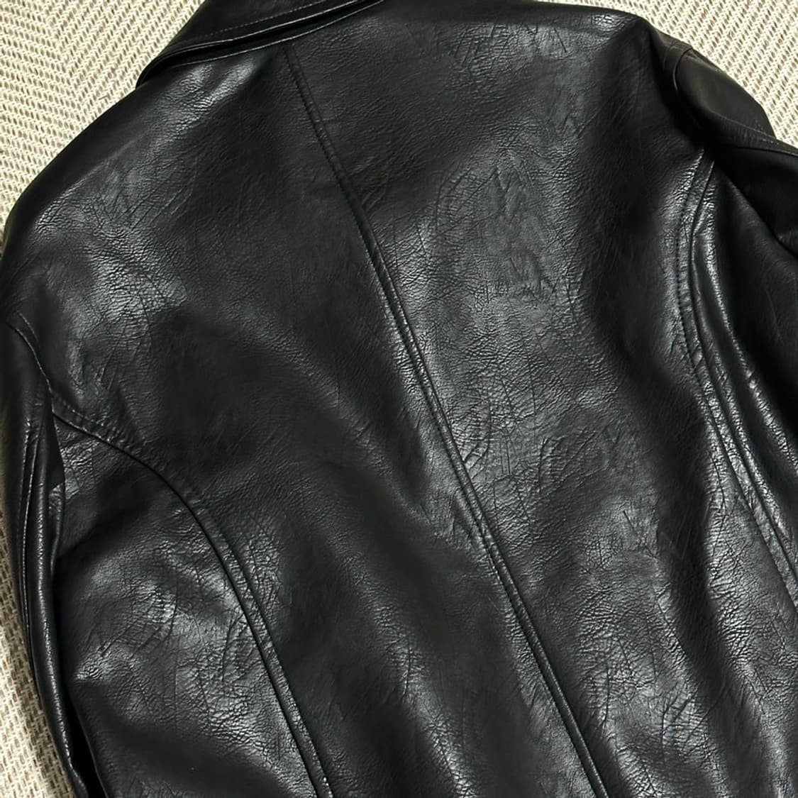 벨리에 에코 레더 카코트 블랙 S 상품이미지7