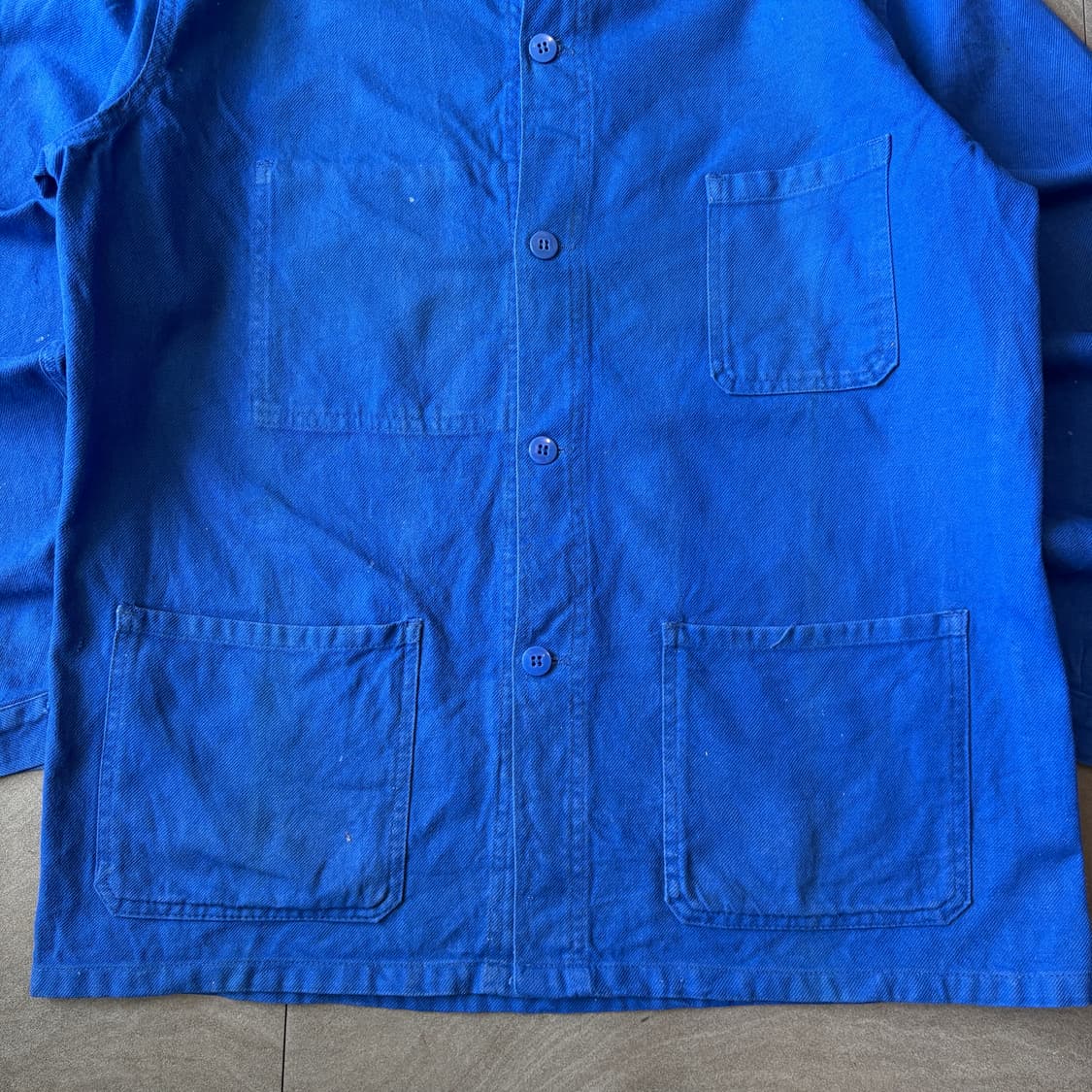 90년대 빈티지 프랑스 생산 프렌치 워크 트윌코튼 자켓 상품이미지4