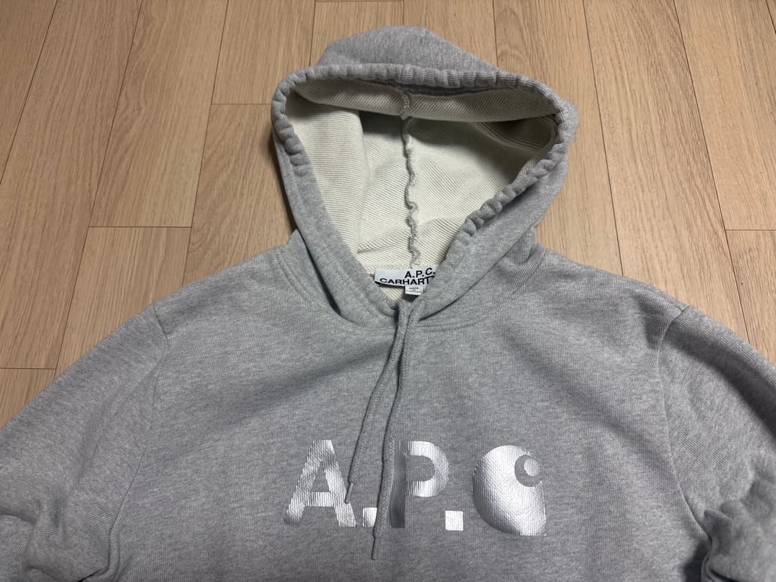 아페쎄X칼하트(A.P.C. x Carhartt) 로고 후드티 M 상품이미지1