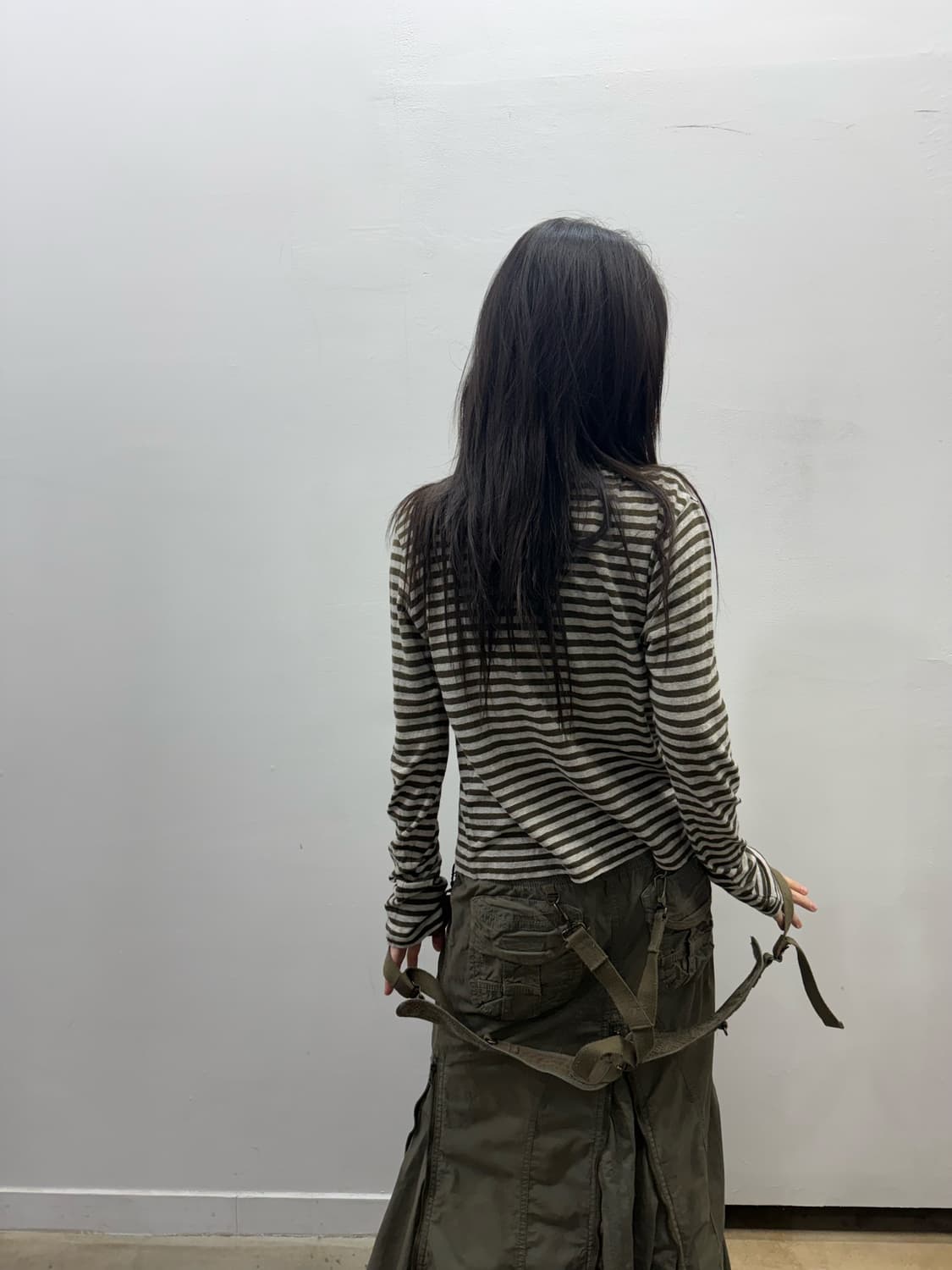 요지 야마모토 y’s 스트라이프 버튼 디테일 롱 슬리브 상품이미지7