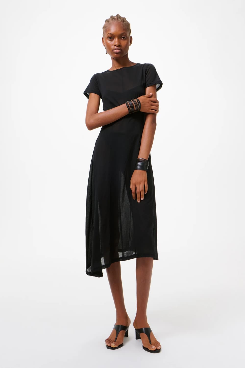 [34,36,38]아워레가시 RAGGED 드레스/블랙 상품이미지1