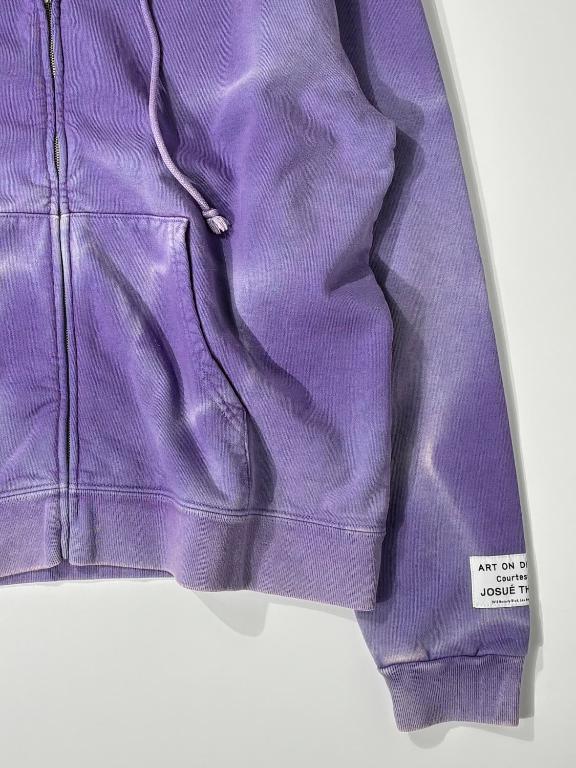 갤러리 디파트먼트 선페이드 프렌치 로고 후드 집업 퍼플 XL사이즈 상품이미지3