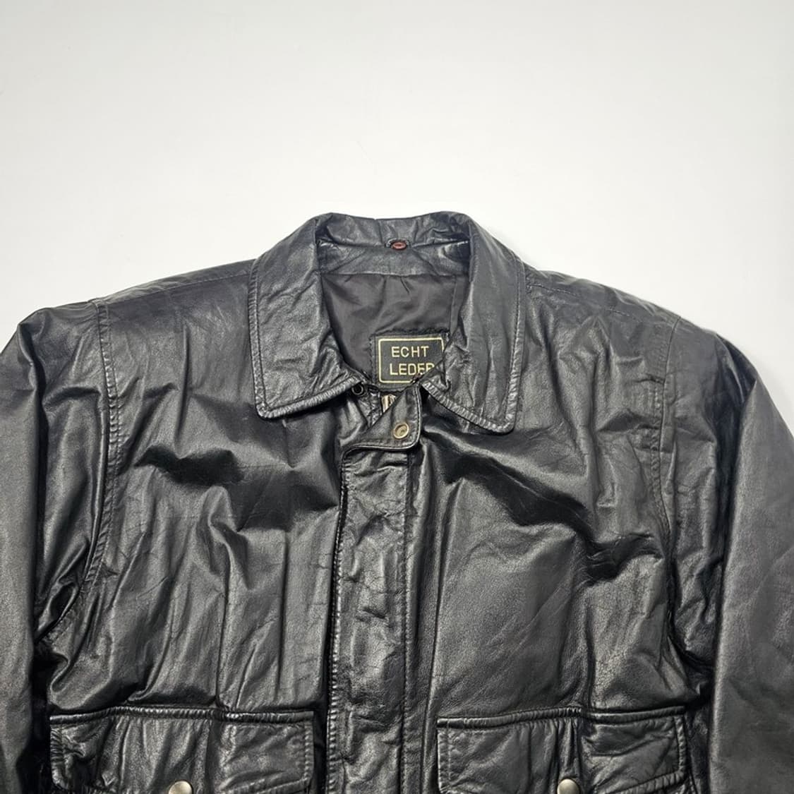 ECHT LEDER 빈티지 소가죽 자켓 L 상품이미지3
