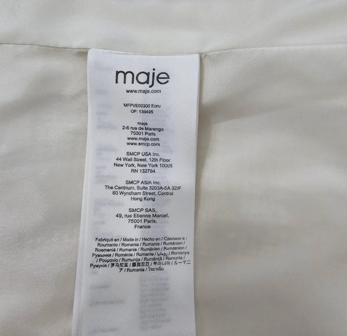 Maje 마쥬 비보사 트위드 자켓 아이보리 ~66 상품이미지9