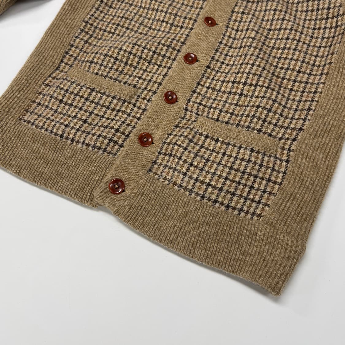  Beams Boy houndtooth check cardigan 상품이미지6