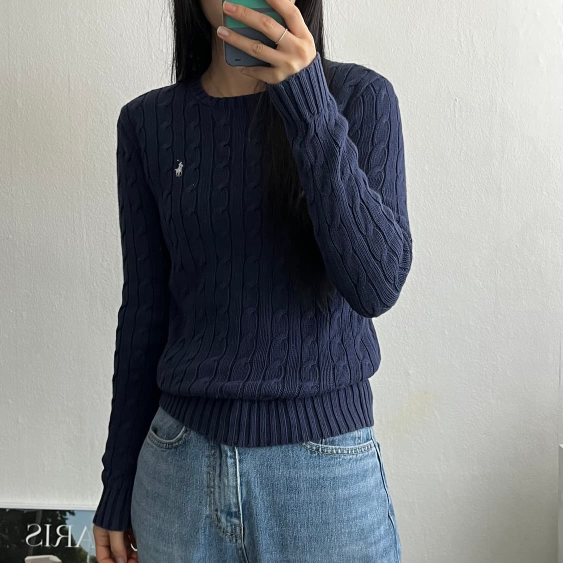 S ) 폴로니트 케이블니트 A1600 상품이미지1