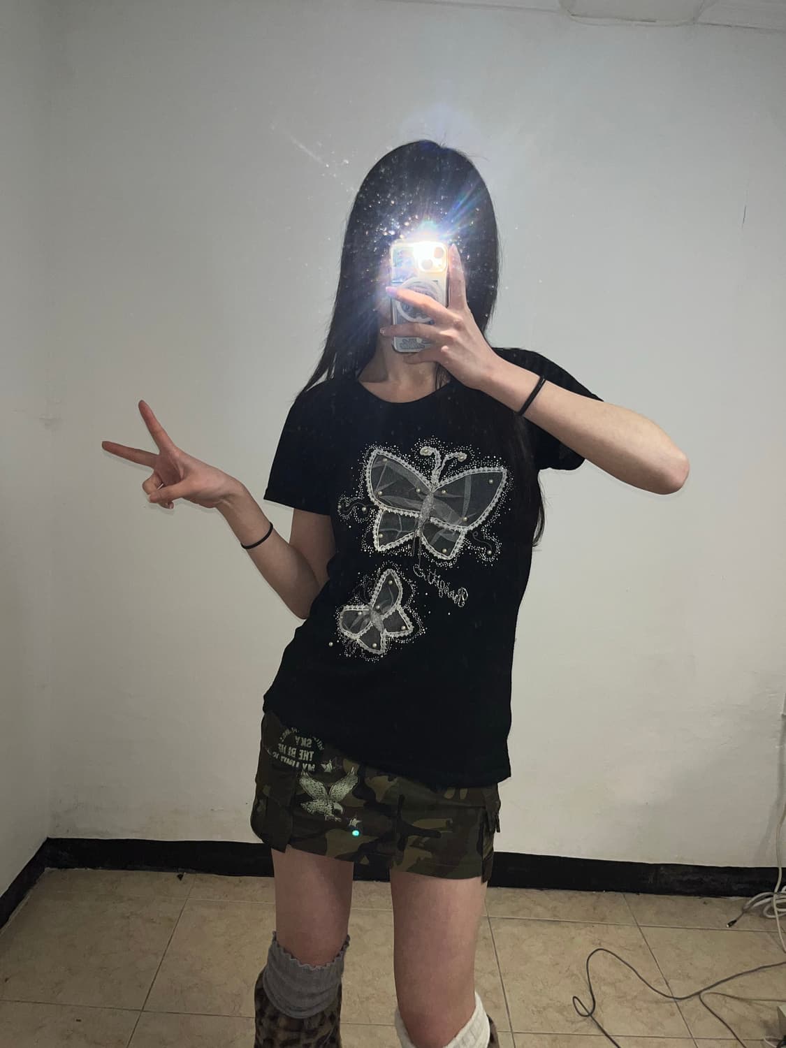 다크페어리 글리터 큐빅 반팔 티셔츠 상품이미지2