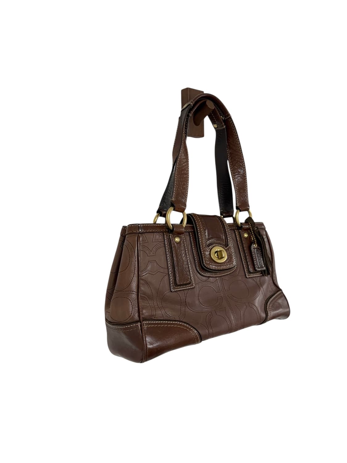 코치 브라운 레더 백 상품이미지2