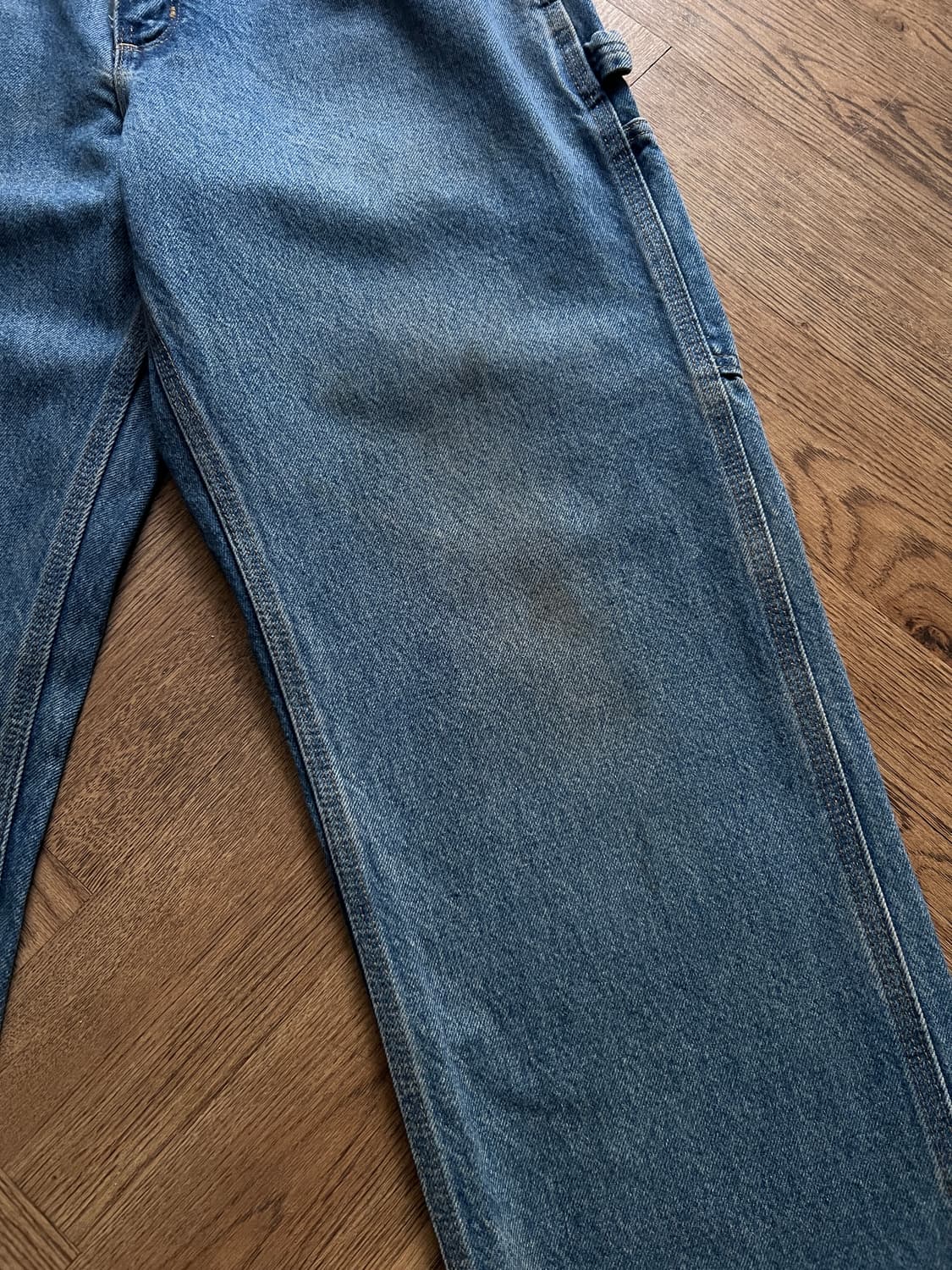 [33]칼하트 USA 덩가리핏 더티워싱 카펜터 워크 데님 팬츠 상품이미지4