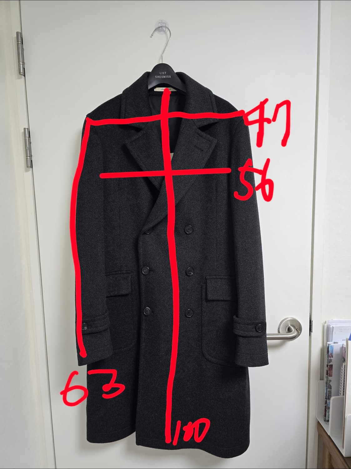 아카이브 로로피아나 원단 코트 L 상품이미지10