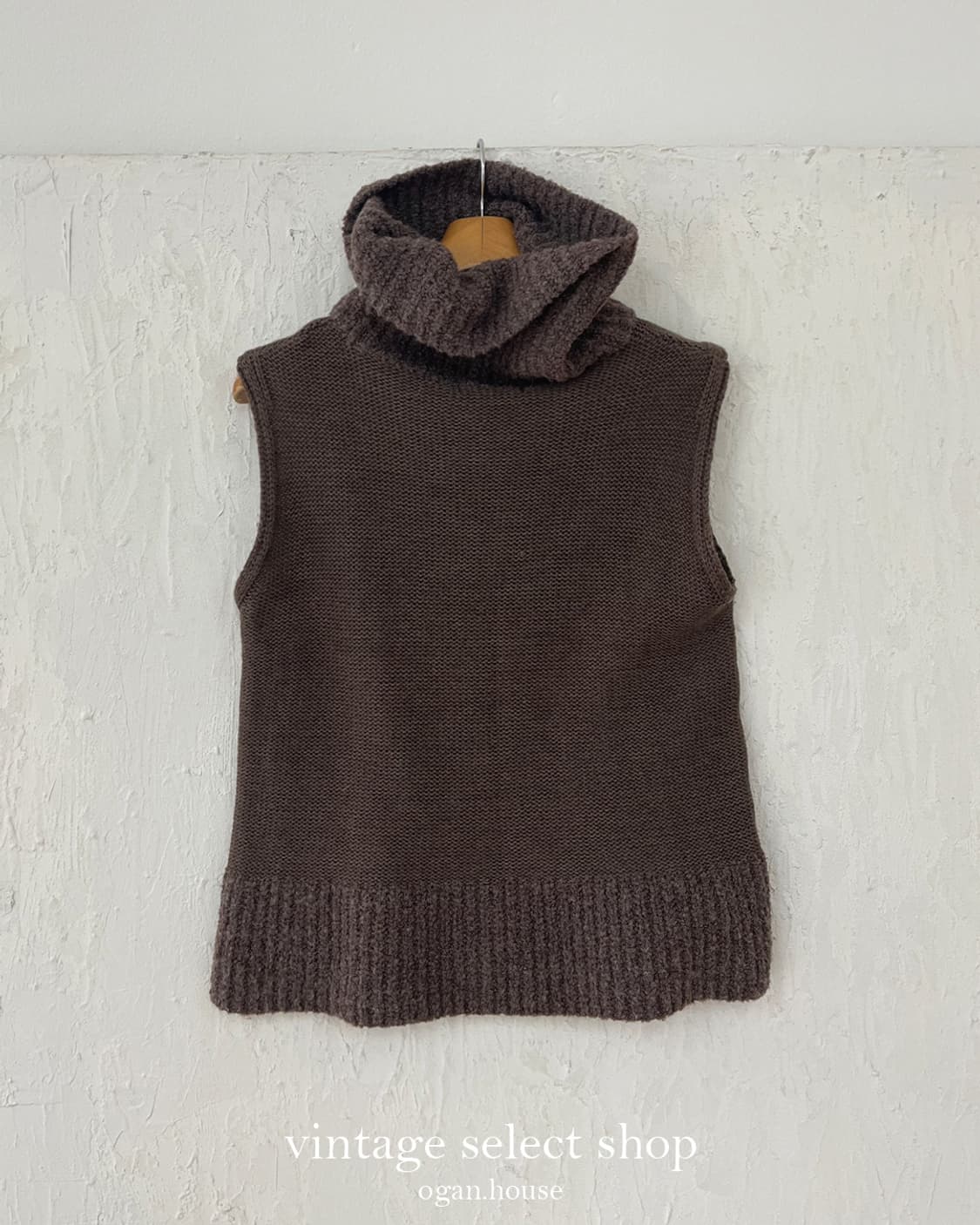 vintage twist knit vest top 상품이미지2