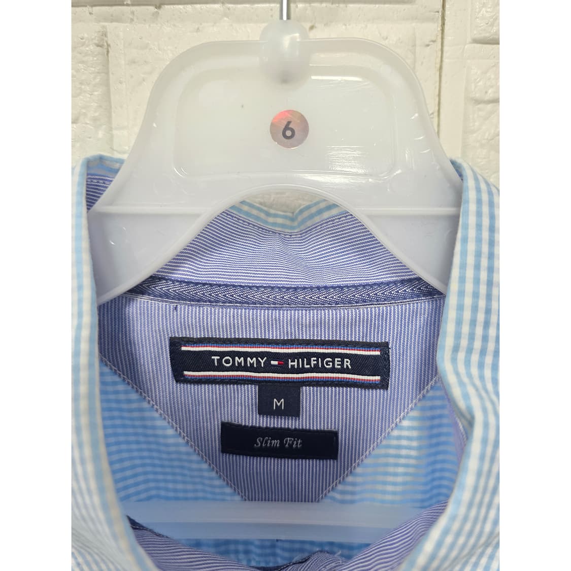 택포) 타미힐피거 스트라이프 셔츠 M 상품이미지2