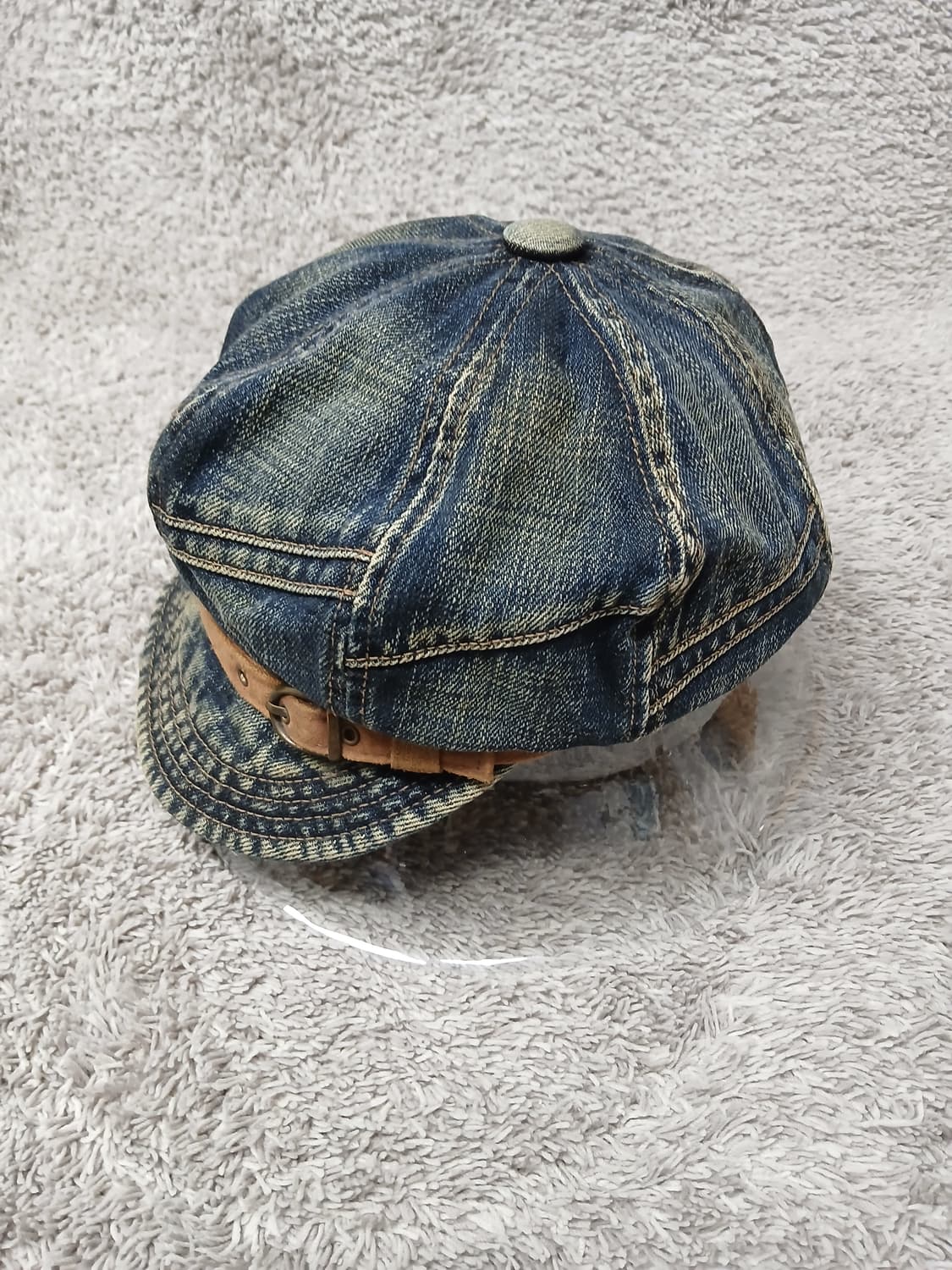 빈티지 버클 포인트 데님 빵모자 상품이미지3