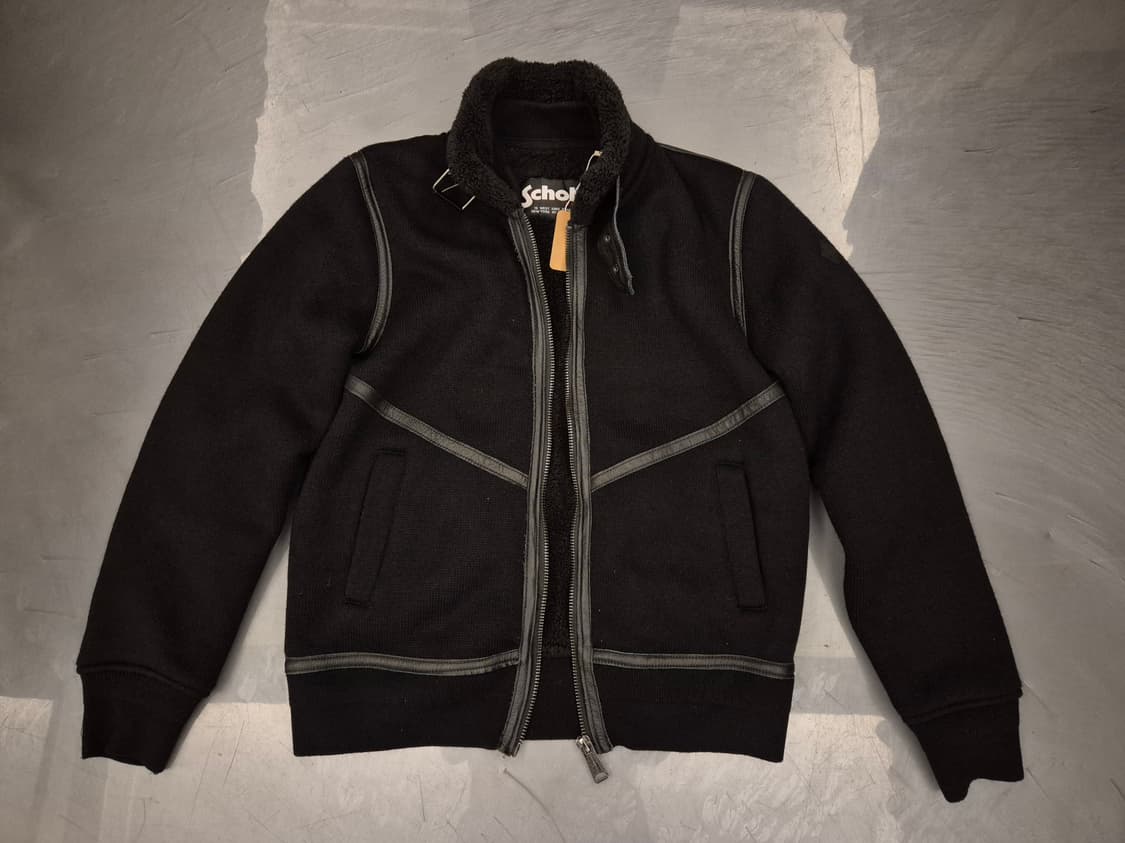00s SCHOTT 쉐르파 니트 봄버 상품이미지1