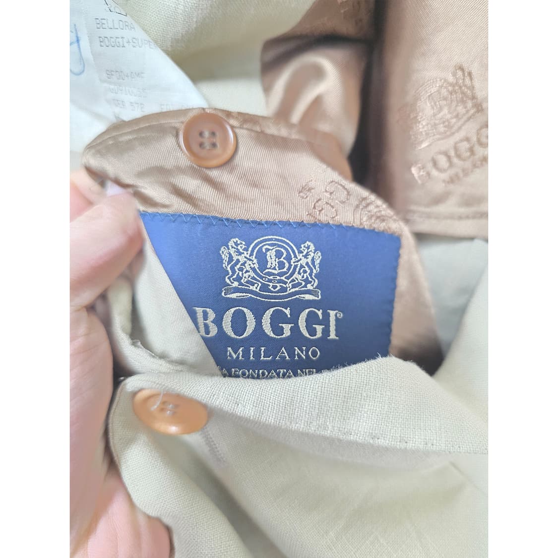 택포_ 보기 Boggi Milano 남성 린넨 블레이저 L 상품이미지2