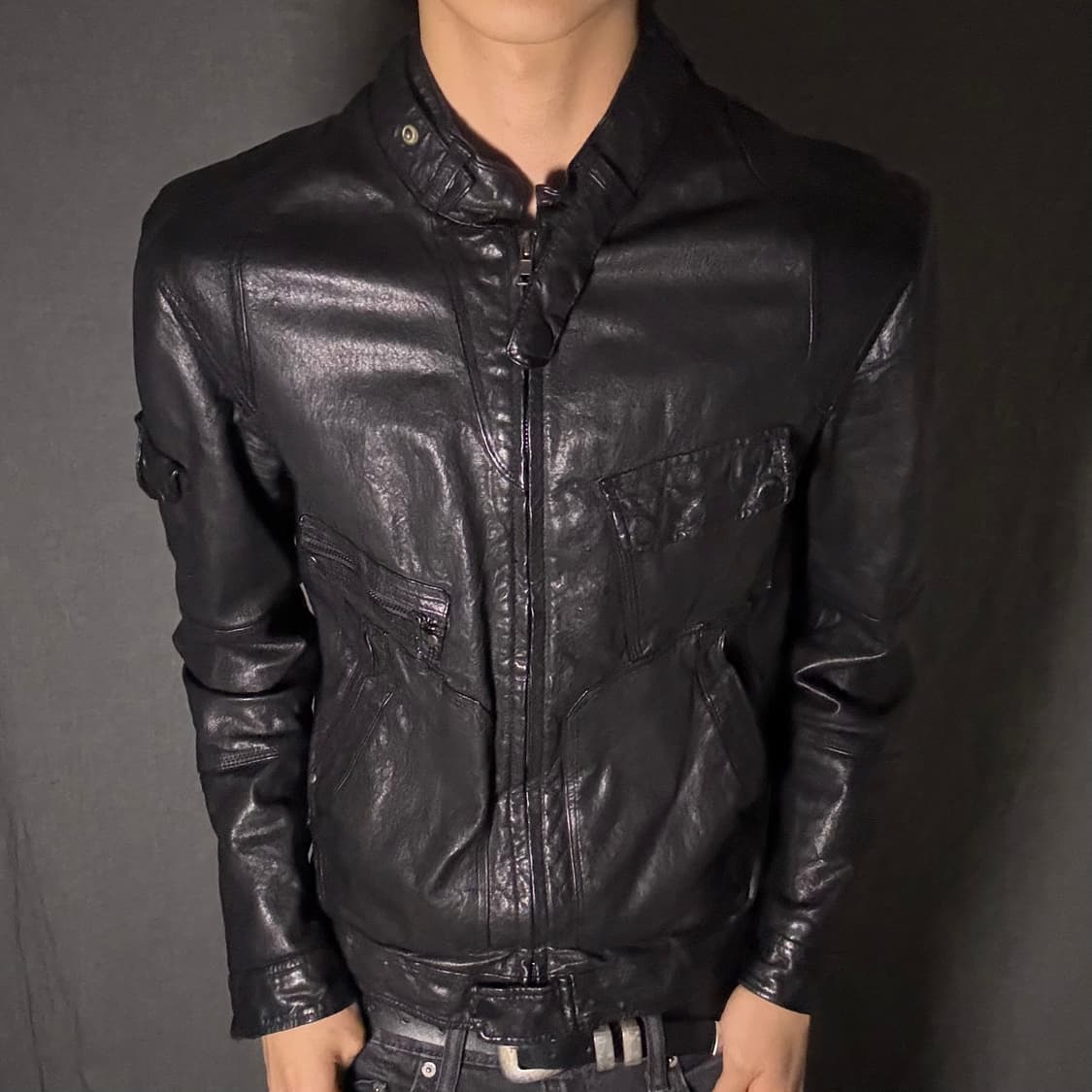 japan vintage ltaly lamb skin jacket 상품이미지7