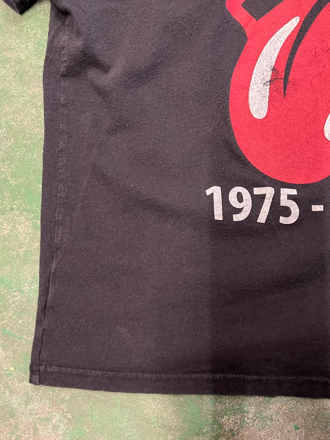 [95] 롤링스톤즈 투어 1975 텅 로고 밴드 반팔 그래픽 티셔츠 상품이미지6