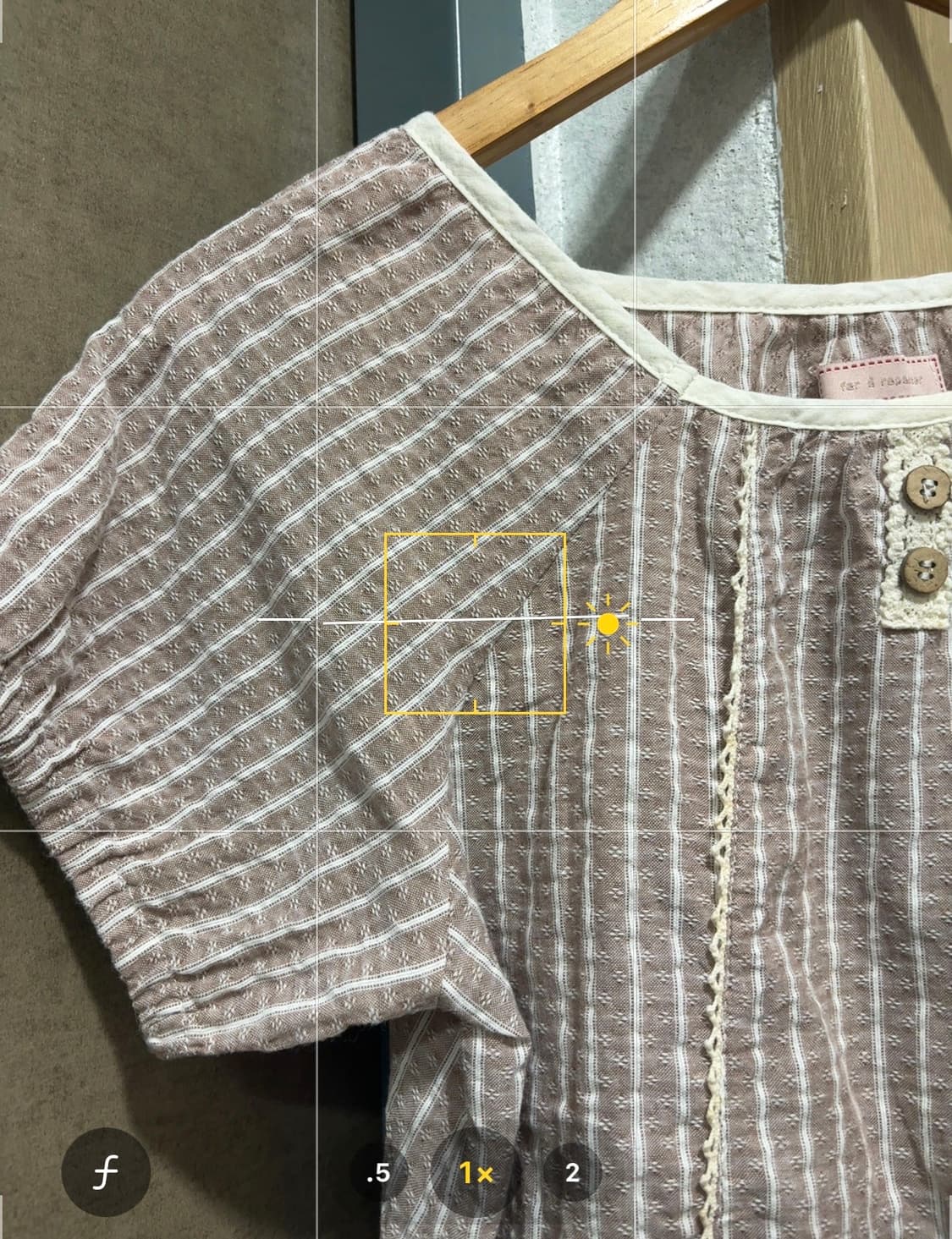 핑크 스트라이프 반소매 블라우스 상품이미지10