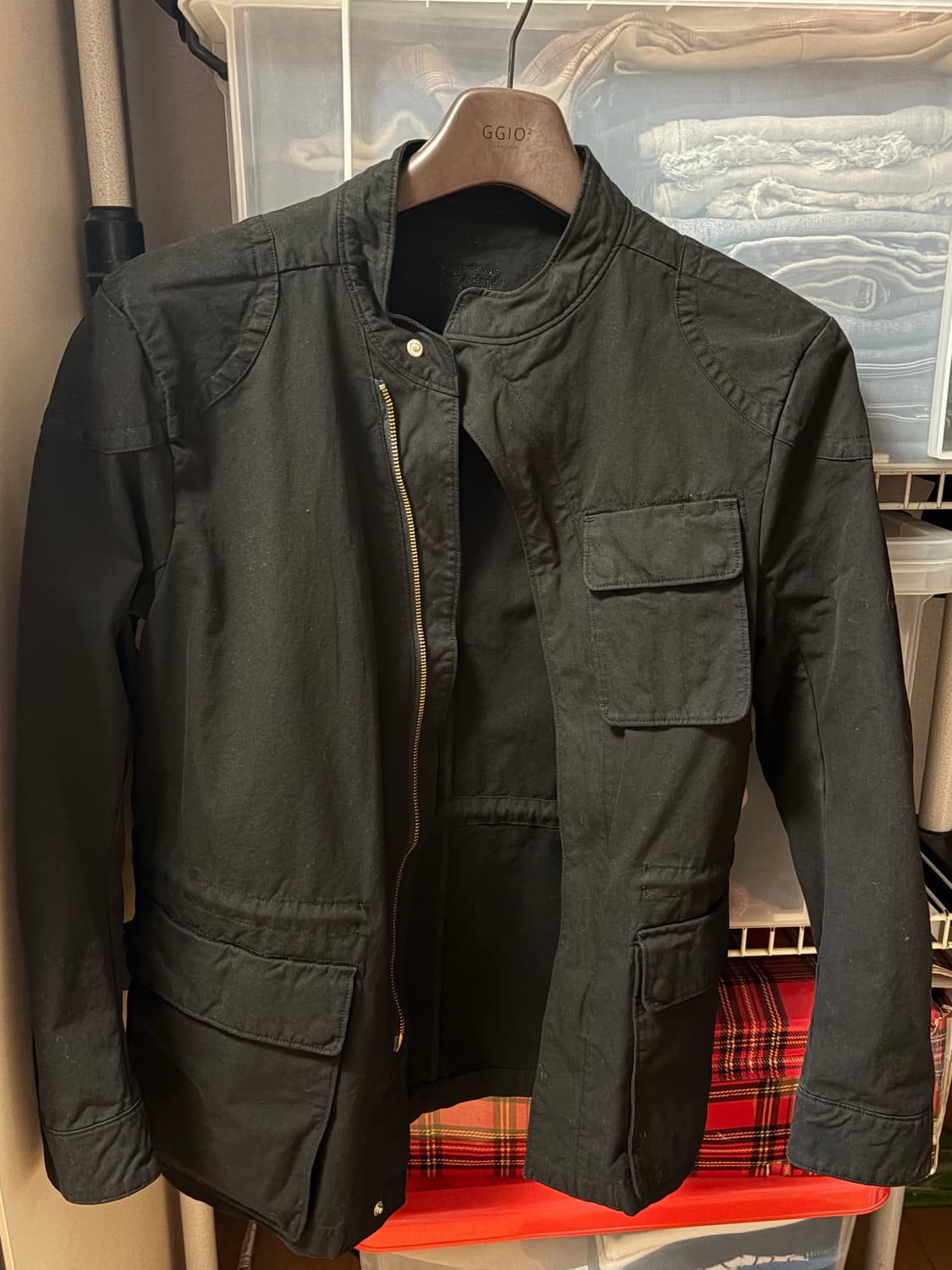 EE 누마레 커브드 헌팅 자켓 블랙 [s] 상품이미지5