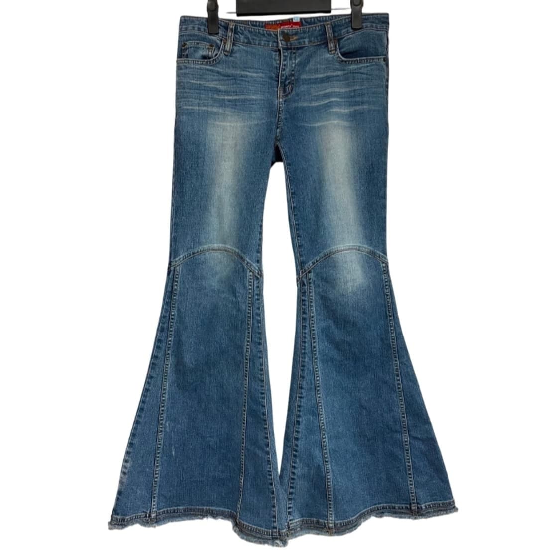 빈티지 빅 벨바텀 풀레어 데님팬츠 29 히피웨스턴 vkei 상품이미지3