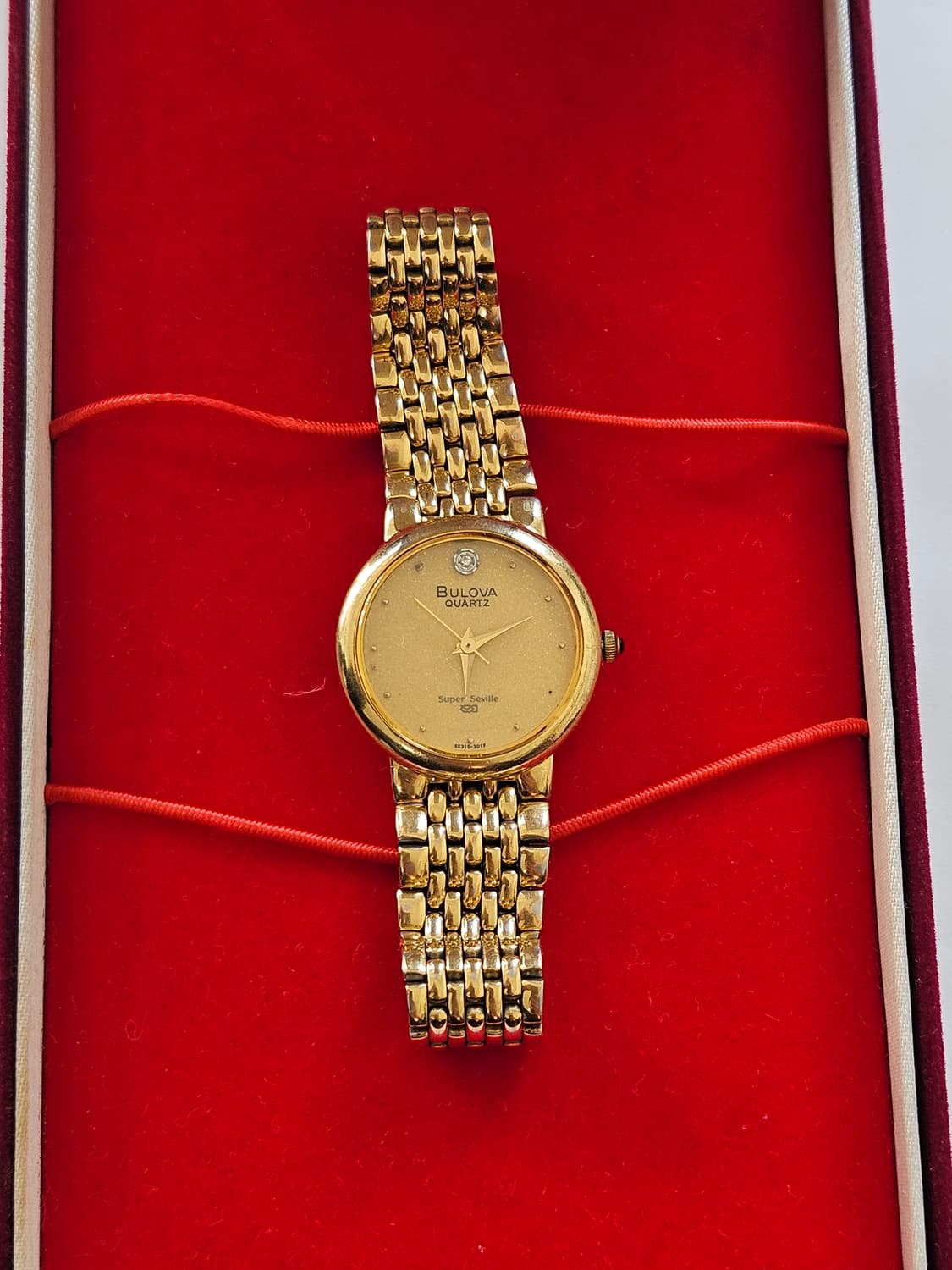 Bulova(부로바) Super Seville 쿼츠 금장시계 빈티지 상품이미지4