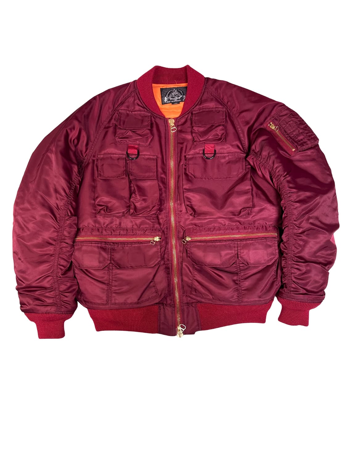 BAL ORIGINAL 마원 ma-1 유틸리티 항공점퍼 ma1 버건디 L 상품이미지1