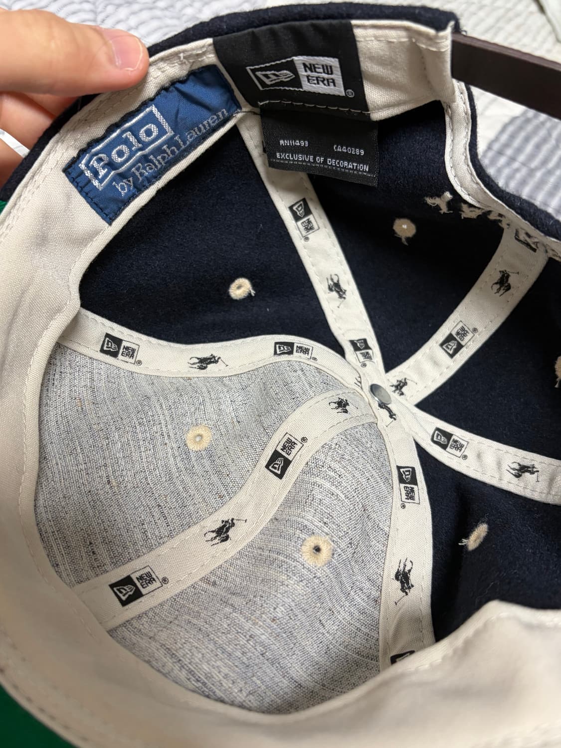 뉴에라 MLB x 랄프 로렌 뉴욕 양키스 레트로 크라운 9피프티 스트랩백 상품이미지6