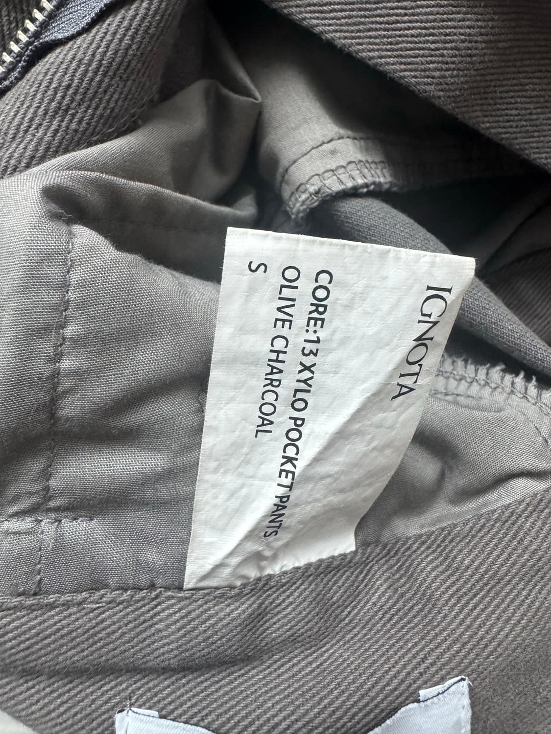 [S] 이그노타 코어13 자일로 포켓 팬츠 올리브 차콜 상품이미지2