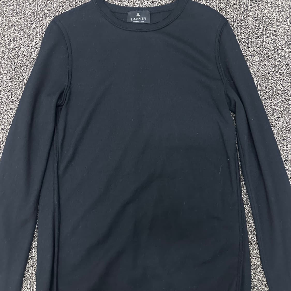 LANVIN 랑방 울 여성 긴팔티셔츠 블랙 88 상품이미지2