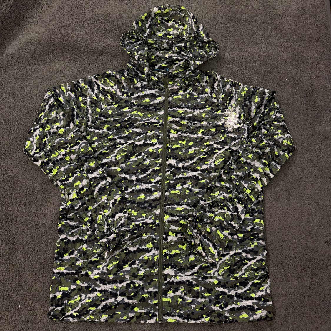 [ 정품/XXL ] 컬럼비아 카모플라쥬 후드 바람막이 자켓 상품이미지2