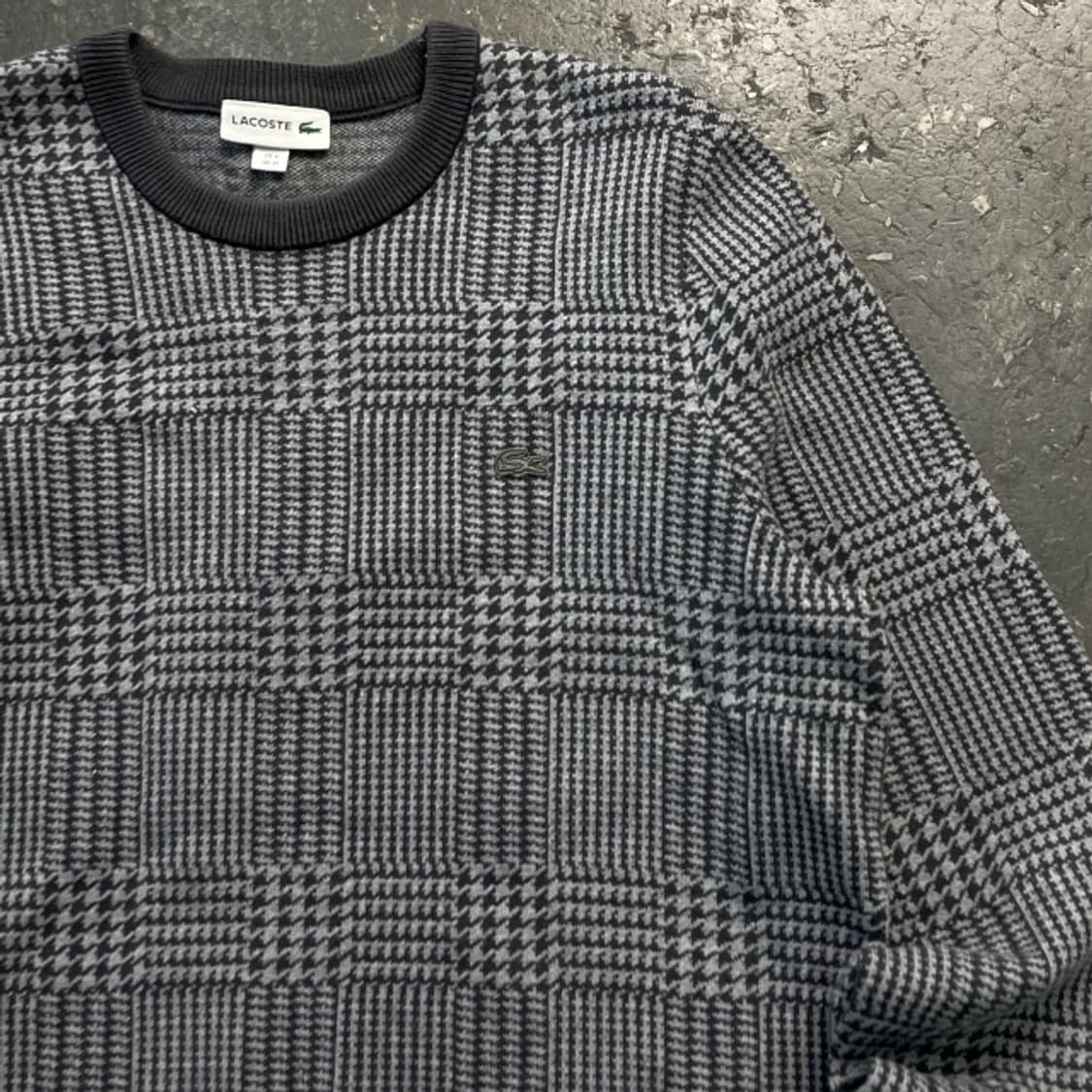 95-100 라코스테 체크 니트  상품이미지2