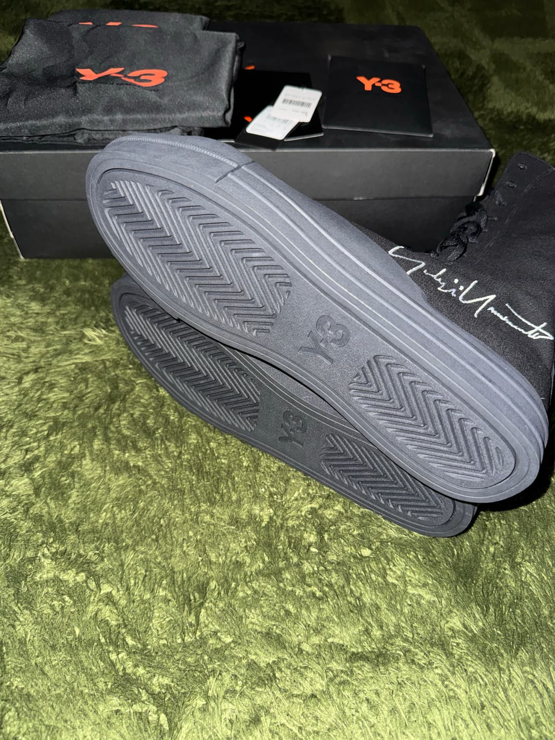 [275] Y-3 요지 야마모토 아디다스 유벤 엠브로더리 로고 부츠 상품이미지5