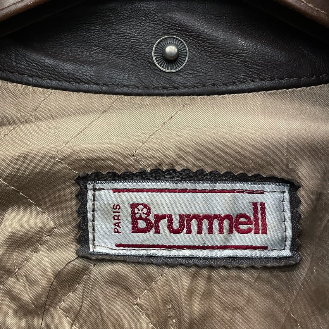 90s Brummell 파리 리얼 레더 자켓 상품이미지10