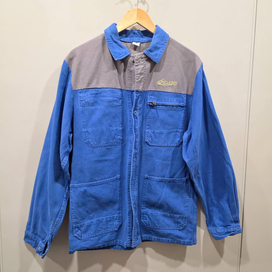 빈티지 배색 프렌치 워크 자켓 상품이미지1