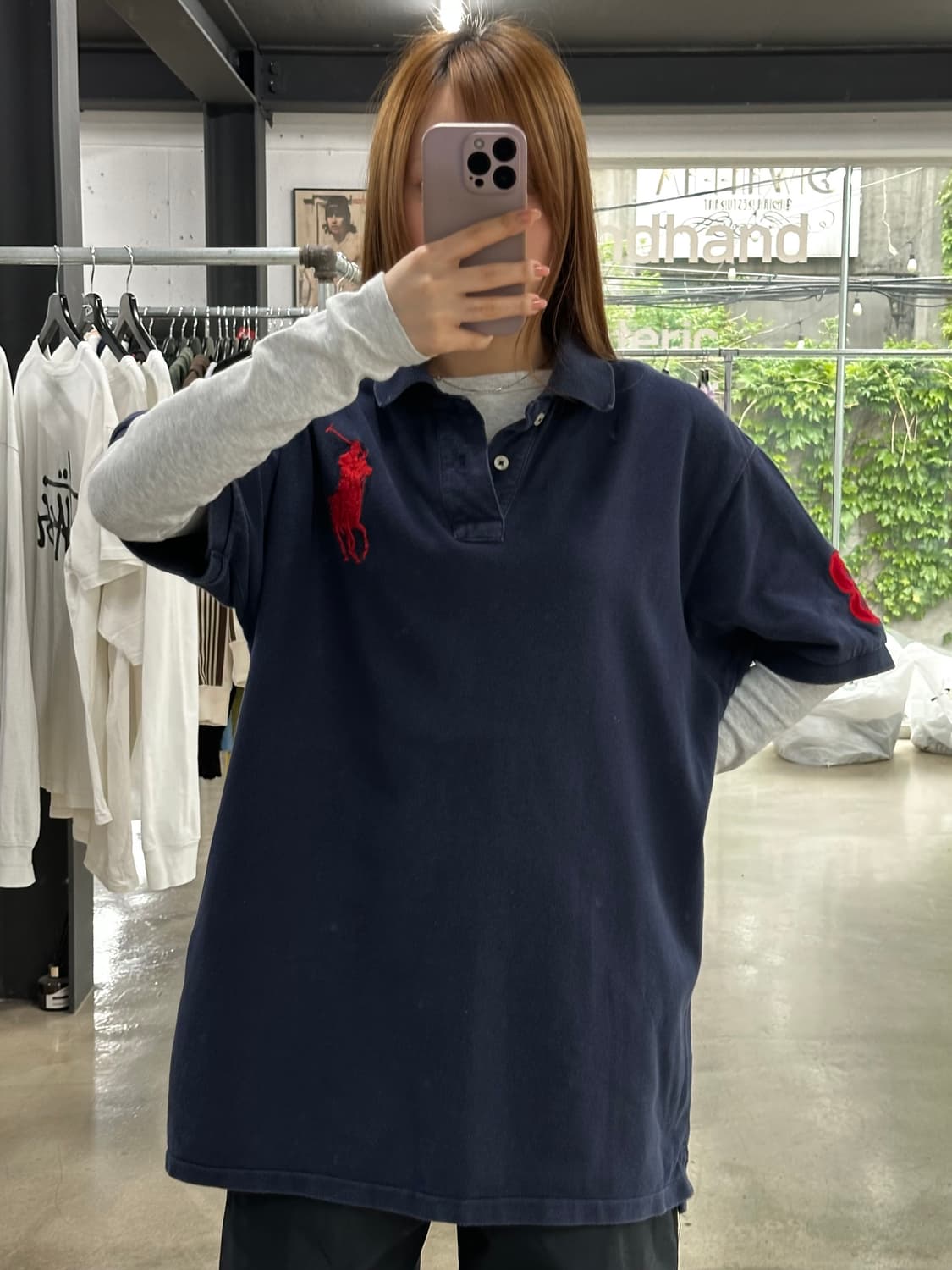 폴로랄프로렌 빅포니 넘버링 PK반팔티 네이비 상품이미지1