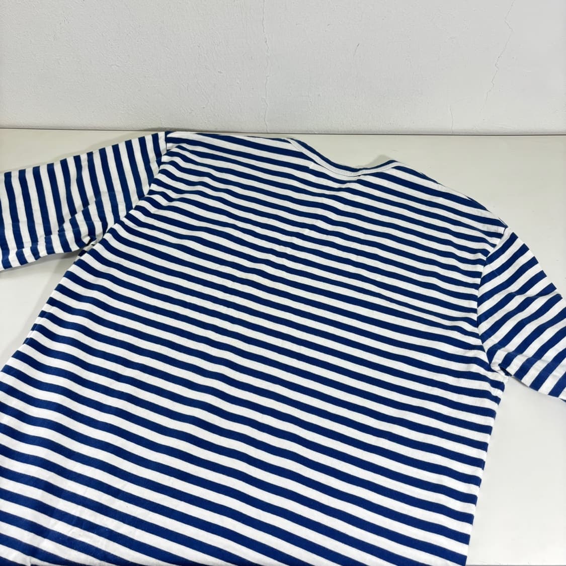 XXL 105 꼼데가르송 흰파 단가라 슬리브쭉티 상품이미지3