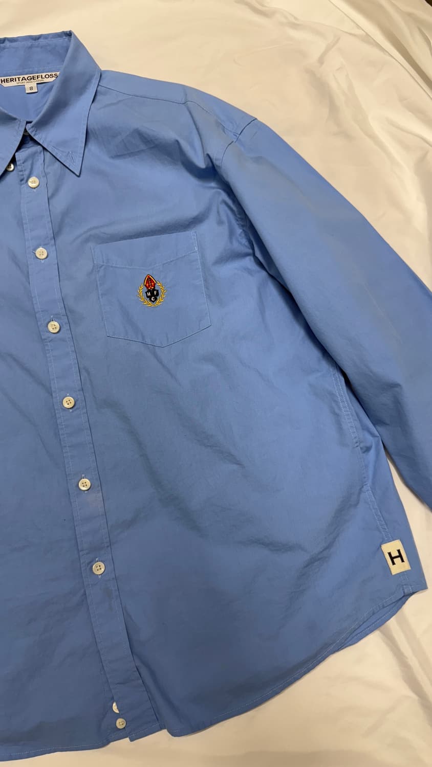 헤리티지플로스 셔츠 스카이블루 (S) 상품이미지3