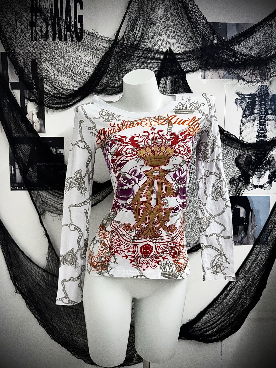 Christian audigier printing longsleeve 상품이미지1