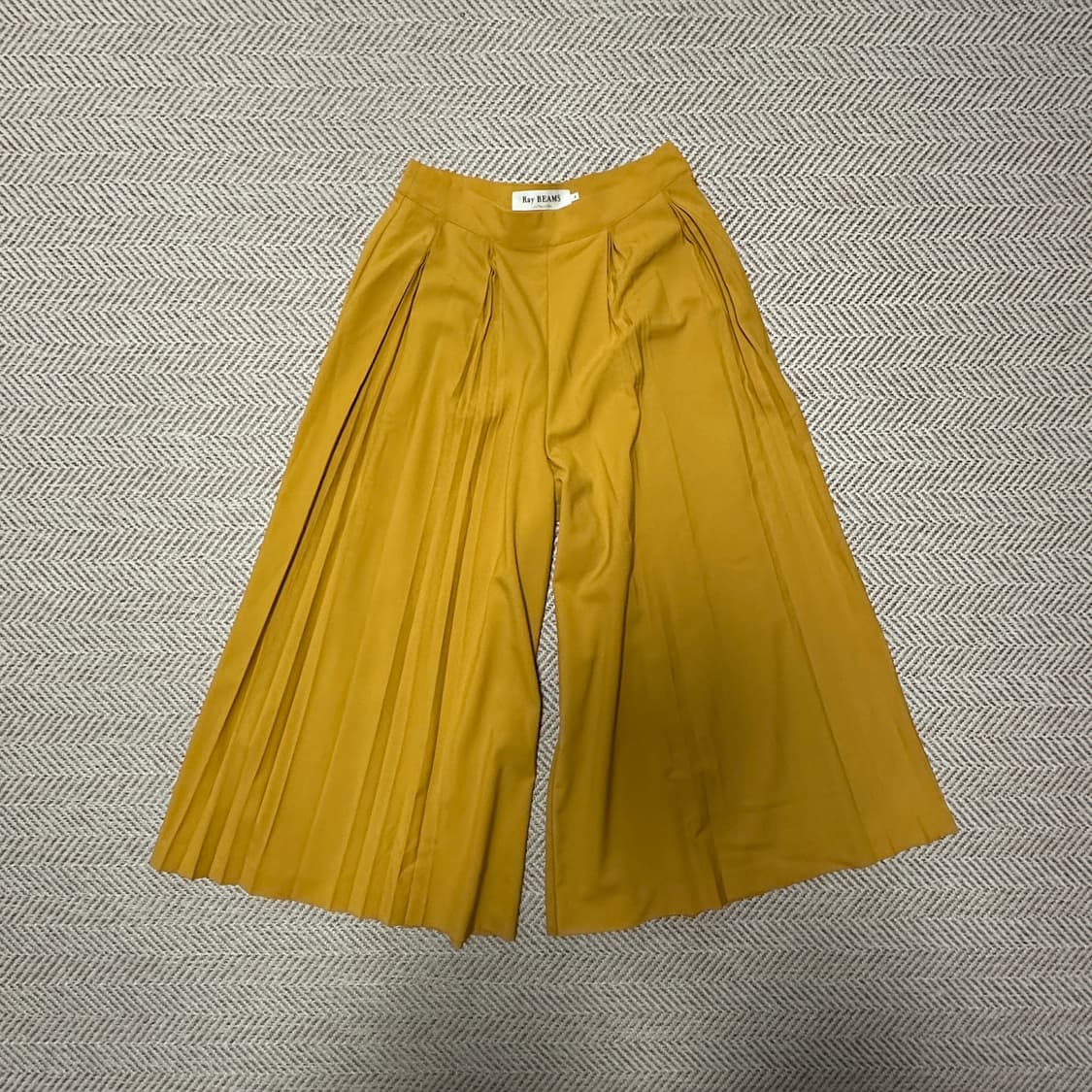 RAY BEAMS wide pants yellow 상품이미지1