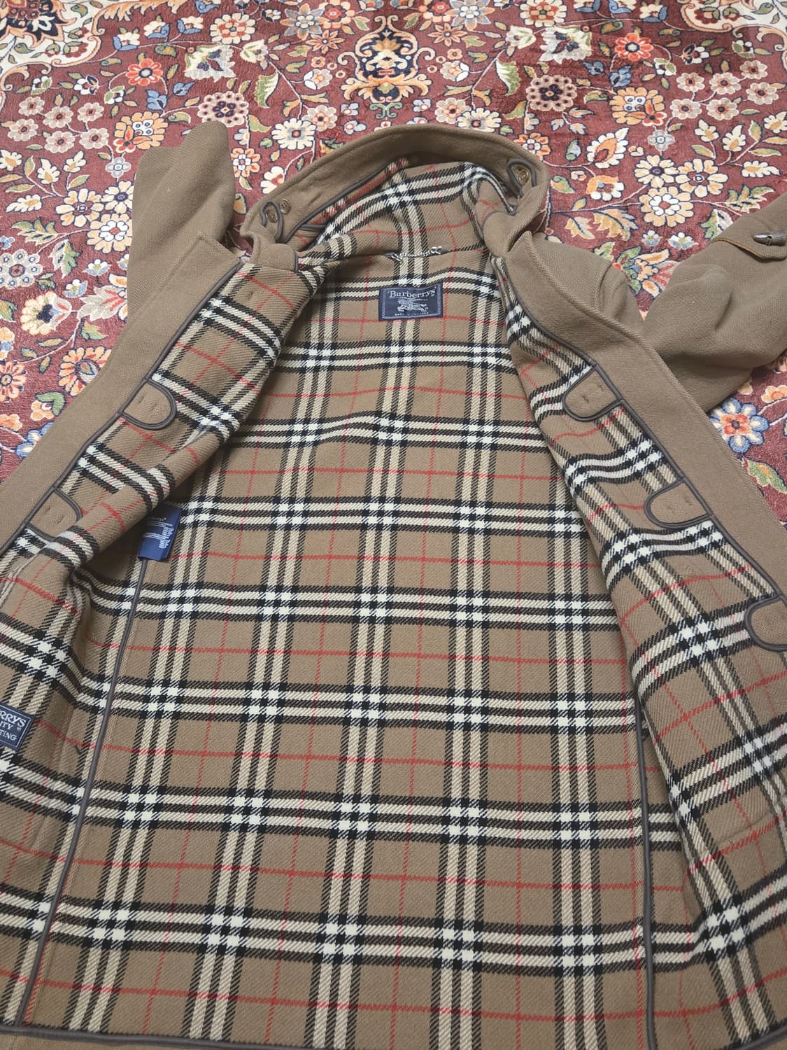 90s 오리지널 빈티지 버버리스(Burberrys) 더플코트 08reg 상품이미지7
