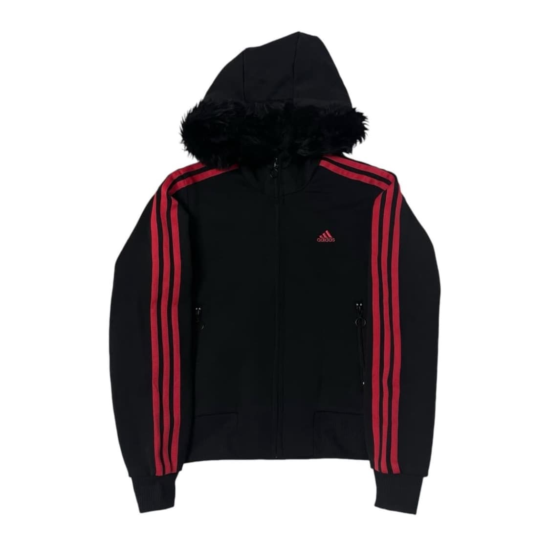 아디다스 퍼 후드집업(탈부착 가능)  상품이미지1