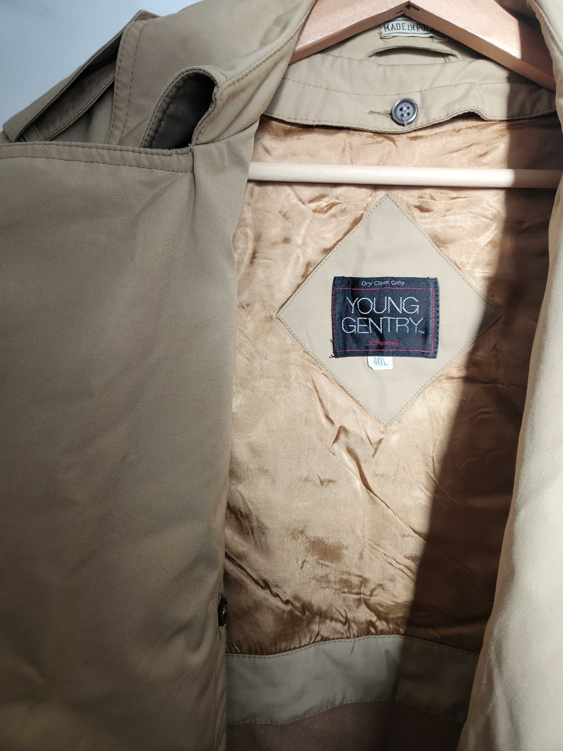 80s JC Penney 내피 탈착 트렌치 코트 상품이미지5