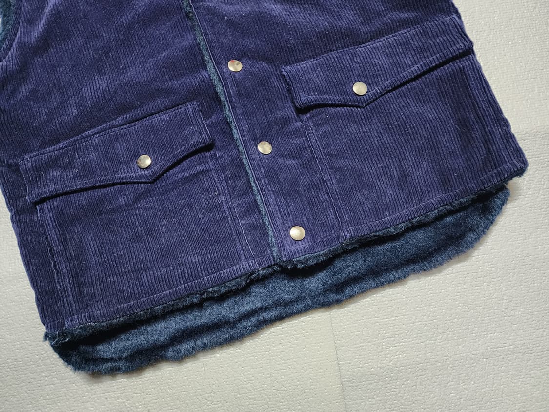 일본빈티지 네이비 코듀로이 조끼 상품이미지3
