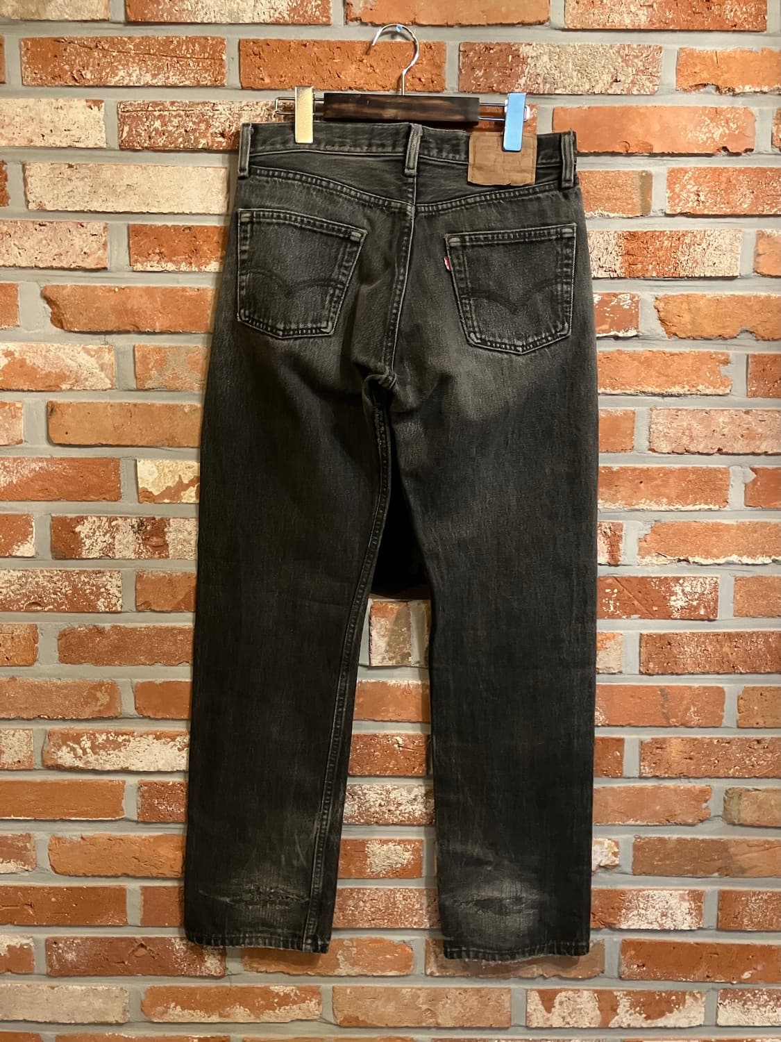 90s USA 빈티지 리바이스 501 0660 블랙진 흑청 데님 팬츠 상품이미지5