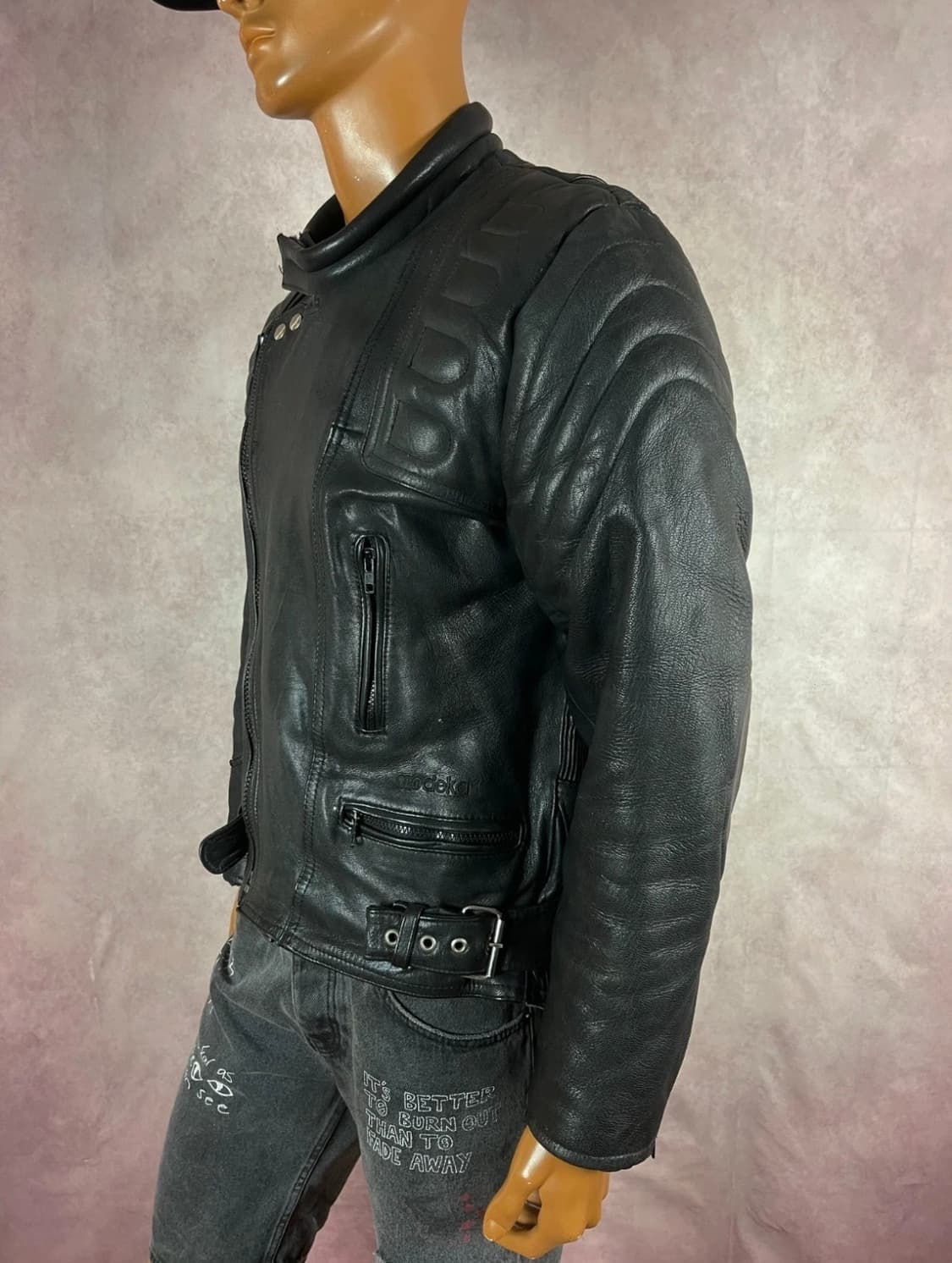 BASHIR 빈티지 바이커 레더자켓 상품이미지10